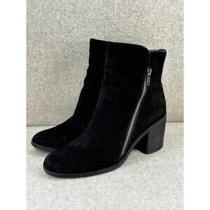 Crown Vintage Black Suede Sunny Boots - Size 9